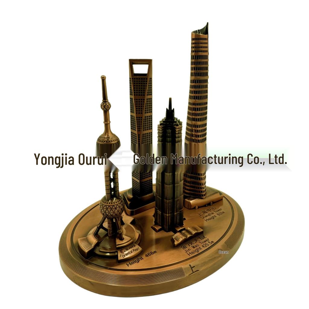 Shanghai Wahrzeichen Modellset: Orientalischer Perlturm & Jin Mao Turm Souvenir