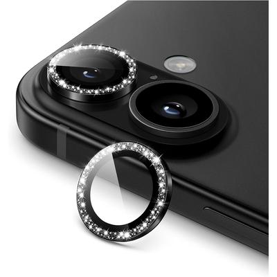 Bling Glitter Camera Lens Protector Cover per iPhone 16 Pro Max 15 Plus 14 13 Mini 12 11 iPhone16 16Plus Protezione in Vetro Temperato Accessori per Telefoni