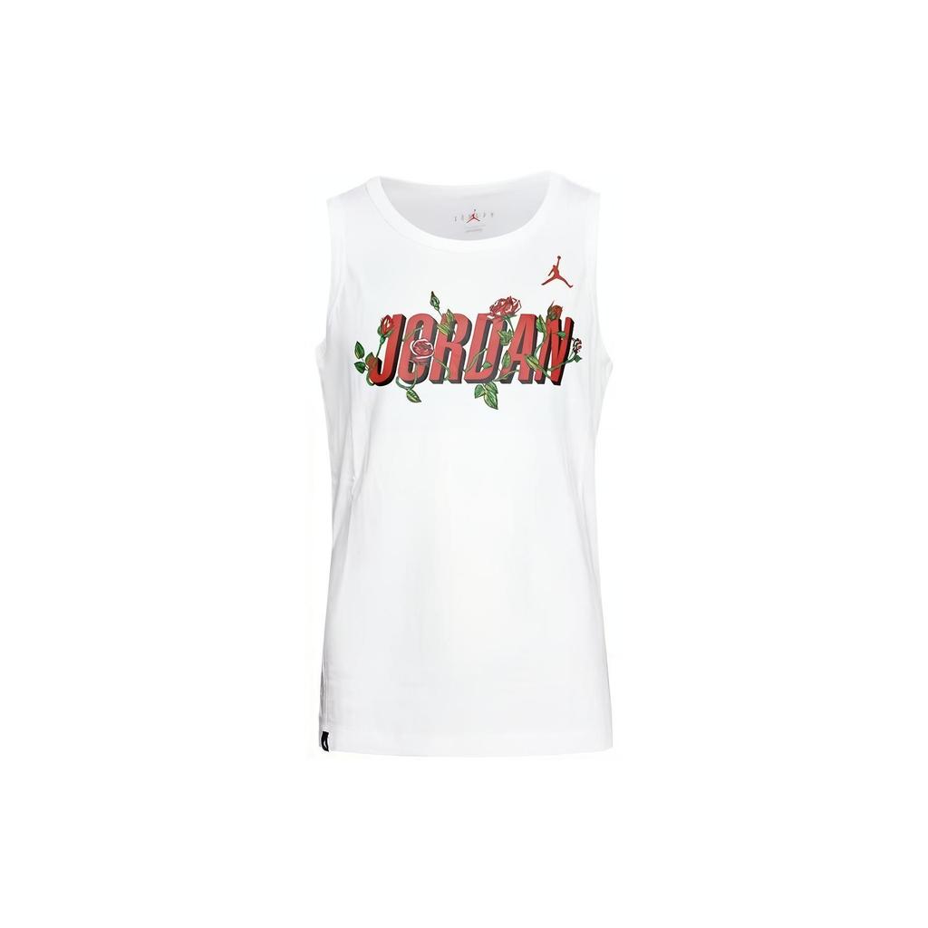 Air Jordan Classic Logo Print No. 23 Sleeveless Quick-Dry Basketball Jersey Men tops White DR1417-100