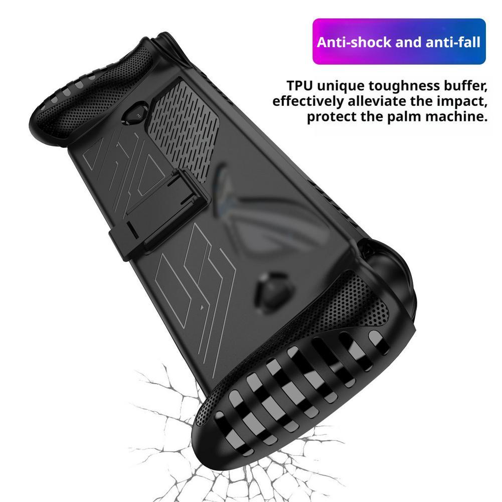For 3-in-1 ROG Ally X Handheld Console Accessories Bundle Storage Bag+Protective Case +Tempered Glass Screen Protector