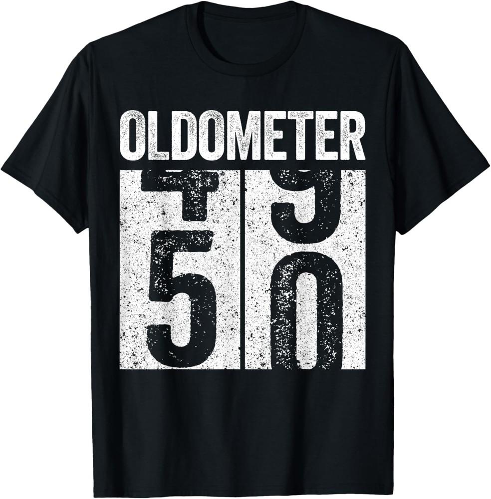 Oldometer 50 Shirt Men Women 50th Birthday T-Shirt Unisex T-Shirt XL
