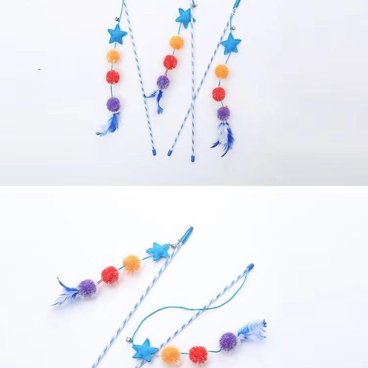 Felt Stars, Golden Onion Balls, Feather Cat Toys, Interactive Pet Supplies