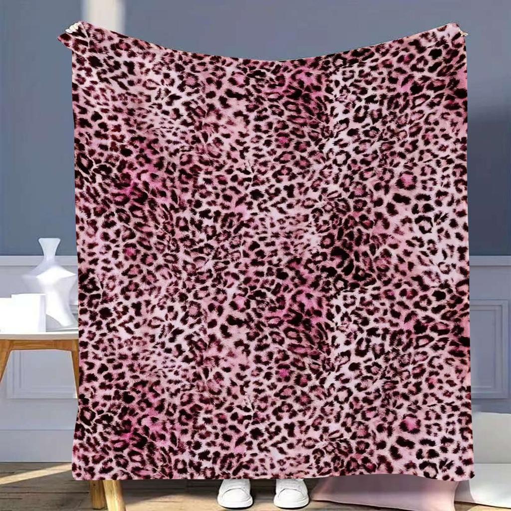 Luxury Grey Black Leopard Print Throw Blanket Cozy Sofa Couch Manta Soft Bed Decorative Blanket For Bedroom Living Room