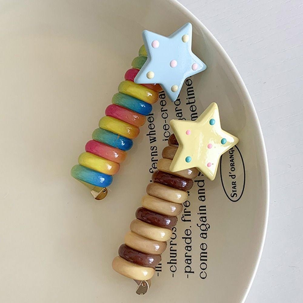 Spirálová gumička do vlasů spirálová gumička gumička do culíku módní gumička do vlasů