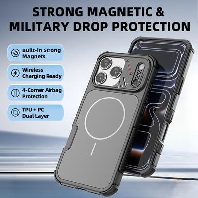 For MagSafe Magnetic Wireless Charging Phone Case for IPhone 17E 16E 17 Air 16 15 14 Plus 13 Pro Max Shockproof Matte Cover