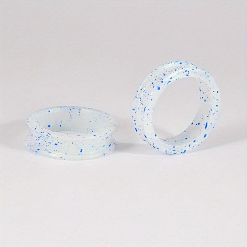 

2 шт. AB спрей-фарба Струсіть силіконовий порожнистий шків для потовщення вушної раковини 3-38 мм для розширювальної пункції вушної раковини 10mm