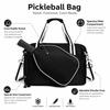 Large Capacity Pickleball Duffle Bag Detachable Crossbody Strap Front Independent Paddle Pocket Multi-Sport Sports Handbag
