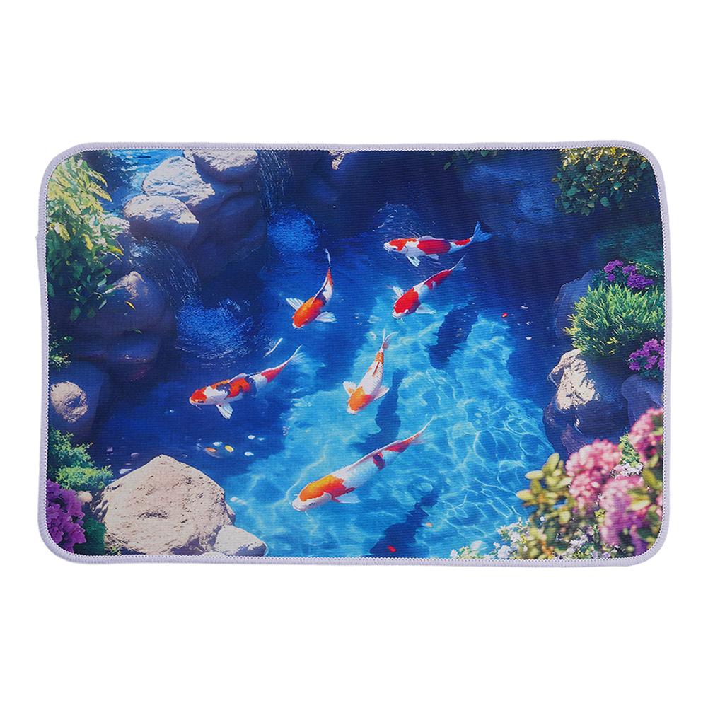3D Optical Illusion Endless Abyss Non-Slip Door Mat Machine Washable for Bathroom Bedroom Floor Mat Non Slip Absorbent Mat