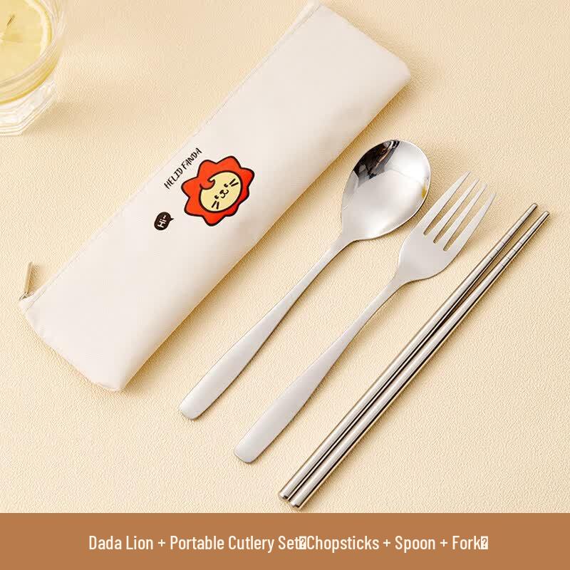 Qiwei 316 Stainless Steel Portable Cutlery Set