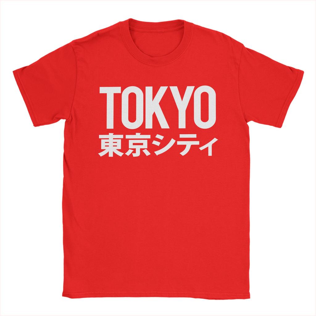 Vintage Tokyo City Japan Japanese TShirts for Men Round Neck 100 Cotton T Shirts  Short Sleeve Tees Plus Size Tops