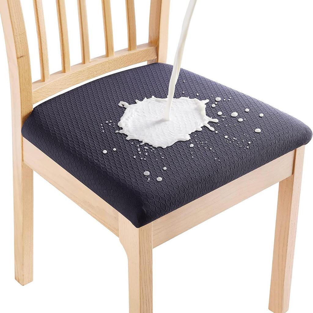 Universelle wasserdichte Sitzbezüge mit Kreuzjacquard-Muster für Stühle zu Hause, im Hotel und im Restaurant