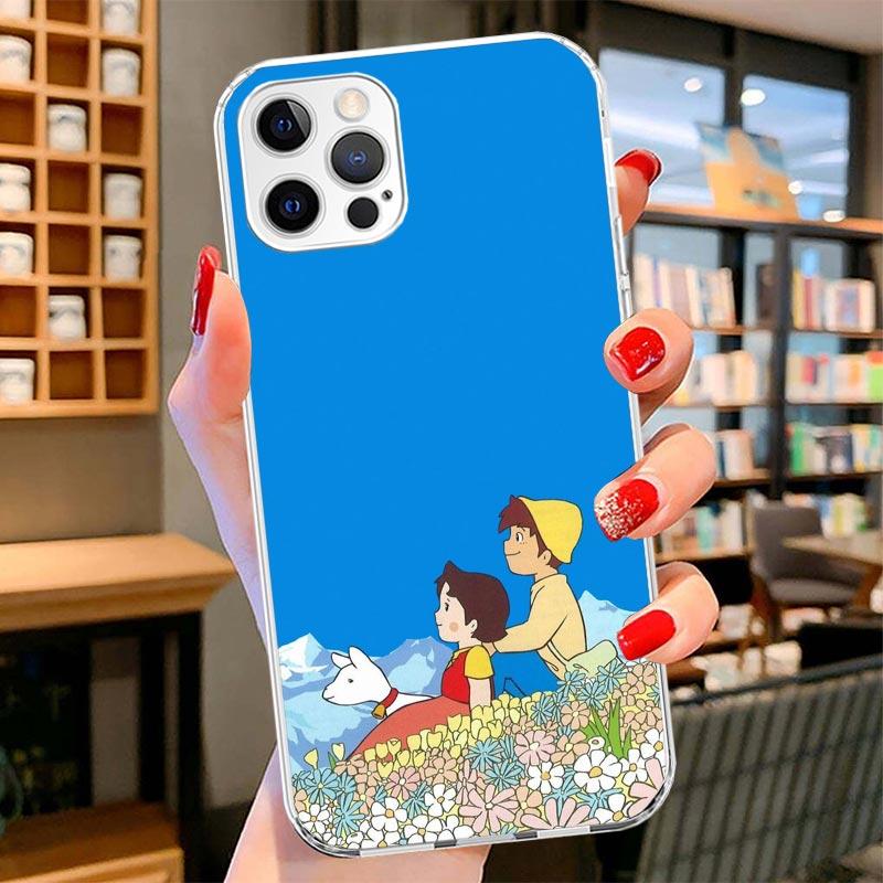 Heidi Cute Cartoon Cover Phone Case For iPhone 16 17 Air 15 14 Pro Max 16E Phone Case 13 Mini 12 11 7 SE 8 Print Pattern Fit Cas