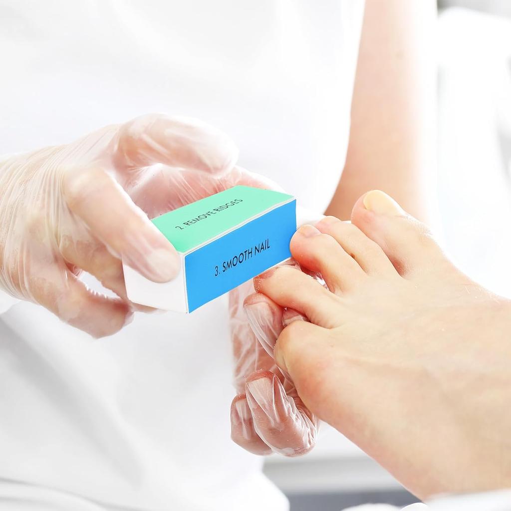 LINMANDA 4 Way Nail Buffer Block Nail Files and Buffers Smooth Buff Shine Professional Nail Files for Home and Salon DIY Use