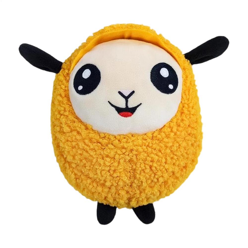 Interactive Moving Dog Toys Plush Dog Automatic Squeaky Rolling Toy Jumping Squeaky Puppy Game for Boredom Relief Exercise жёлтый