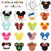 19Pcs Cute Mouse Interchangeable Seasonal Welcome Door Sign for Front Door Decor, Welcome To Our Home Sign with Interchangeable Holiday Pieces for