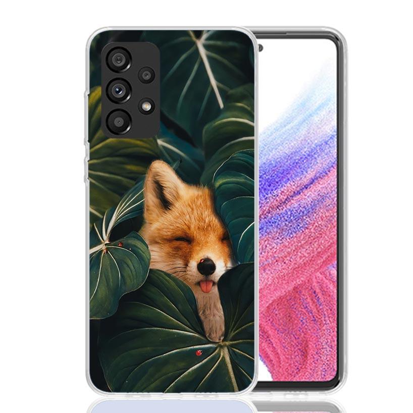 Animal Fox Phone Case for Samsung Galaxy A17 A16 A15 A14 A13 A57 A56 A55 A54 A53 A37 A36 A35 A34 A33 A26 A25 A24 A23 Galaxy A16