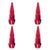 Bullet Valve Caps Car Motorcycle Wheel Tire Valve Caps Alloy Spike Shaped Aluminum Car Styling Auto Exterior Accessories 4Pcs