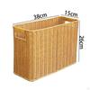 Narrow Basket Bin Brown Decor Lightweight Space Saving Versatile Toy Baskets Storage for Bedroom
