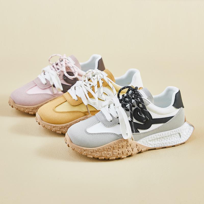 New Forrest Gump Shoes for Women's Spring Student Running Sports Thick-soled Casual Shoes for Heightening