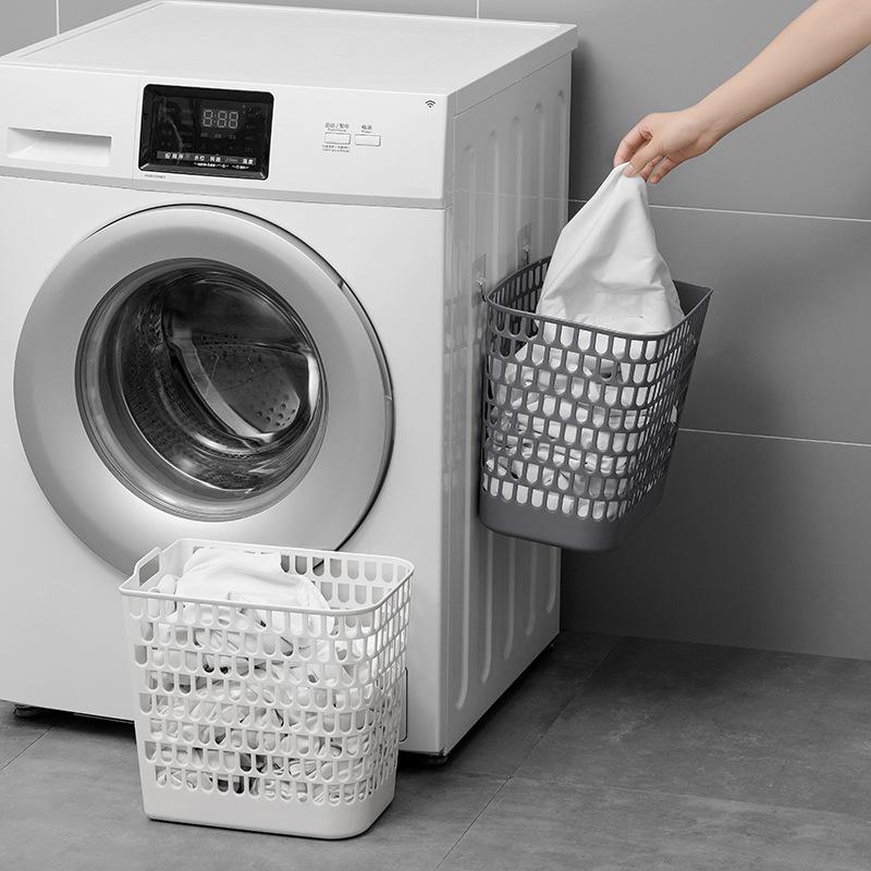 Household Wall Mounted Dirty Clothes Basket, Hand-held Large Plastic Toilet Dirty Clothes Basket, Miscellaneous Toys Hollow Storage Basket