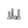 Cross Recessed Hexagon Head Screw, Cross Slot, White Zinc Plating