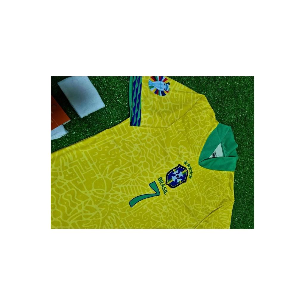Brazil 2024/25 New Season Vini Jr Kids Jersey Set Of 4