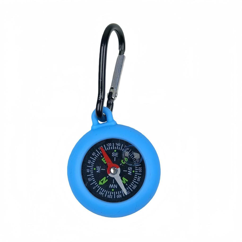 Silicone Carabiner Compass Clip with Quick Release - Customizable for Outdoor Use