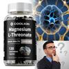 Cápsulas Suplementares de Treonato de Magnésio L: Minerais essenciais para o cérebro, promove a saúde cerebral e melhora a concentração.