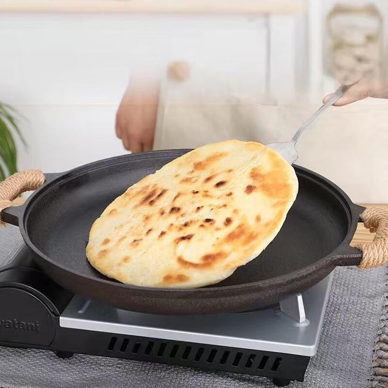 OJW Wrought Iron Non-stick Pancake Griddle Pan 30cm