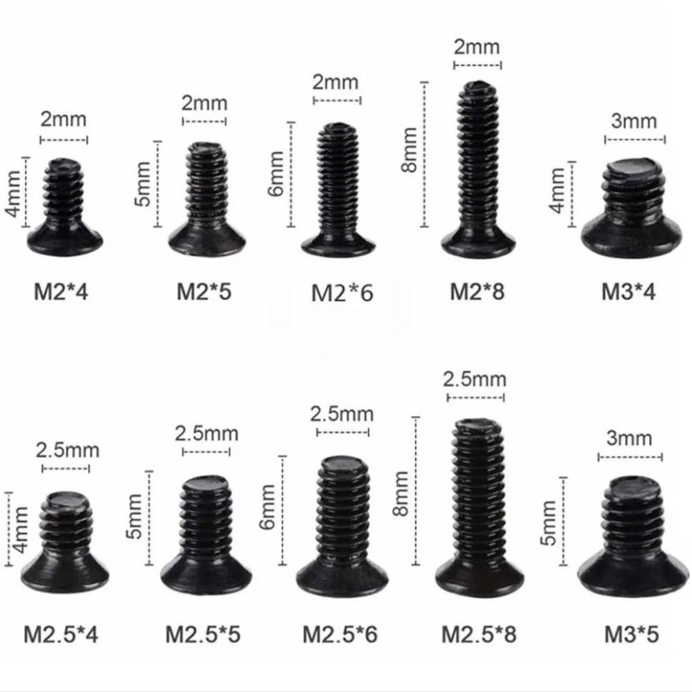 M2.5 Größe Kreuzschlitz Senkkopfschrauben M2 Größe Selbstschneidende Schrauben Sortiment Elektronik Reparatur