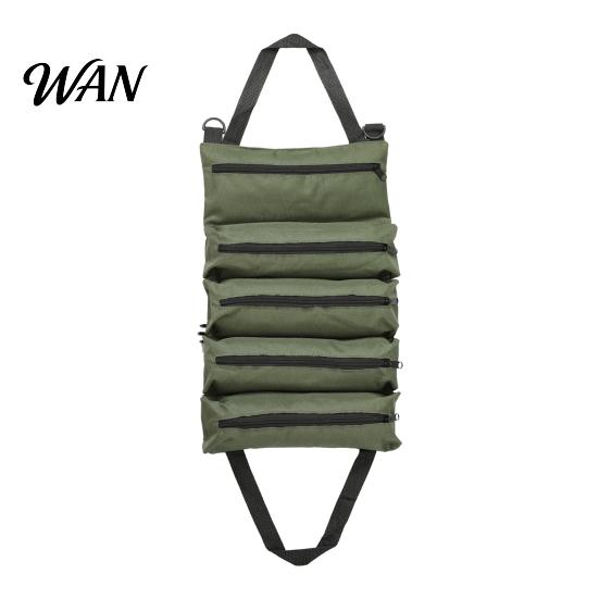 Heavy-duty Tool Pouch Oxford Cloth Organizer Bag for Car Multi-Function Portable Storage with 5 Zippers Back Seat Hanging Auto Repair Zipper Partition