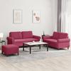 VidaXL Sofa Set with Cushions 3 Pcs, Sofas with Armrests and Backrest, Furniture Set with Footrest 3202224