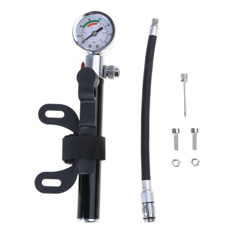 Bicycles Tire Air Pumps Mini Bike Hand Pump with Pressure Gauge, Bicycles Tire Pump Tyre Inflation Foot Pump Bikes Pump