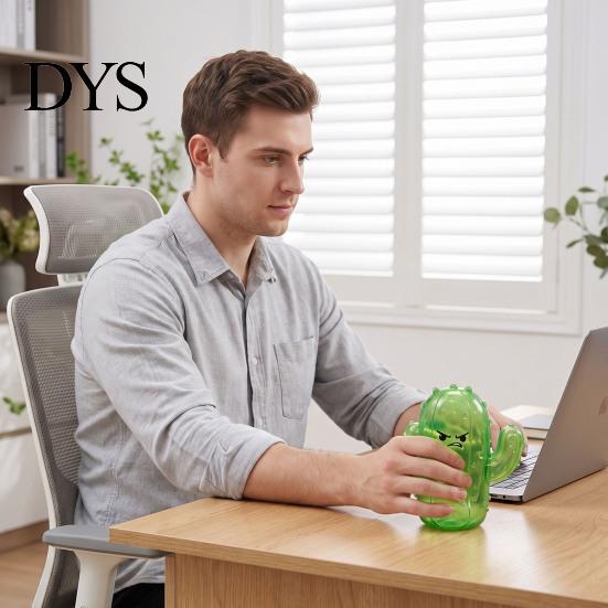 Sensory Toys for Kids Cactus Pinch Toy Stress Relief, Soft TPR Rubber Squeeze Fidget Funny Gifts Toy, Cute Cartoon Adults Tactile Tools