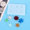 1pc-Snowflake Resin Molds Silicone Pendant Epoxy Resin Mold Christmas Gift Hanging Home Decoration DIY Jewelry Making Supplies