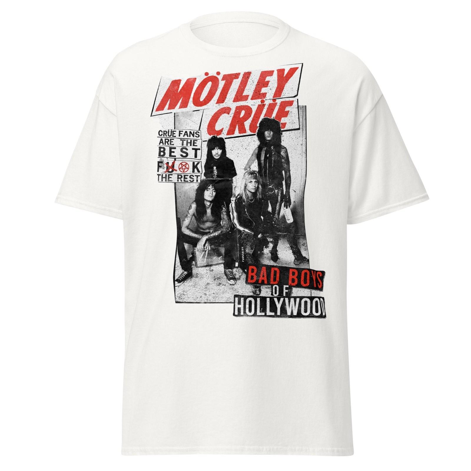 Stakes Motley Crue Crue Fans Jumbo Print T-shirt T-Shirt White New S