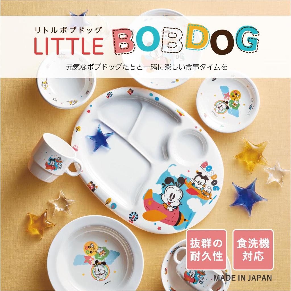 Daiwa Tableware Lunch Plate Diameter X Height Cm Plastic Dishwasher Safe Storage Safe One Plate Divided Plate Made In Japan Little Bob Dog Children's