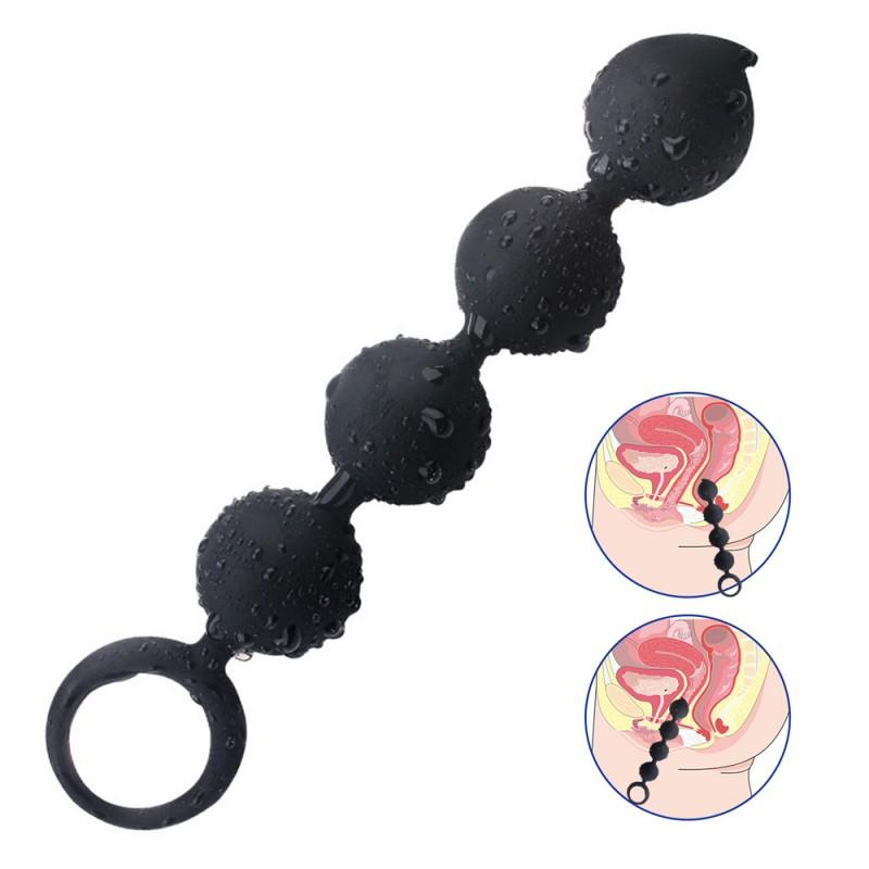 Silicone Anal Beads Butt Plug for Beginner Soft Anal Plug Balls Erotic Sex Toys for Men Women's Stopper Anus Dilator Sex Shop