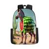 17 Inch Primary And Secondary School Schoolbag 3D Digital Color Printing Diy Backpack Oxford Cloth Backpack Printing