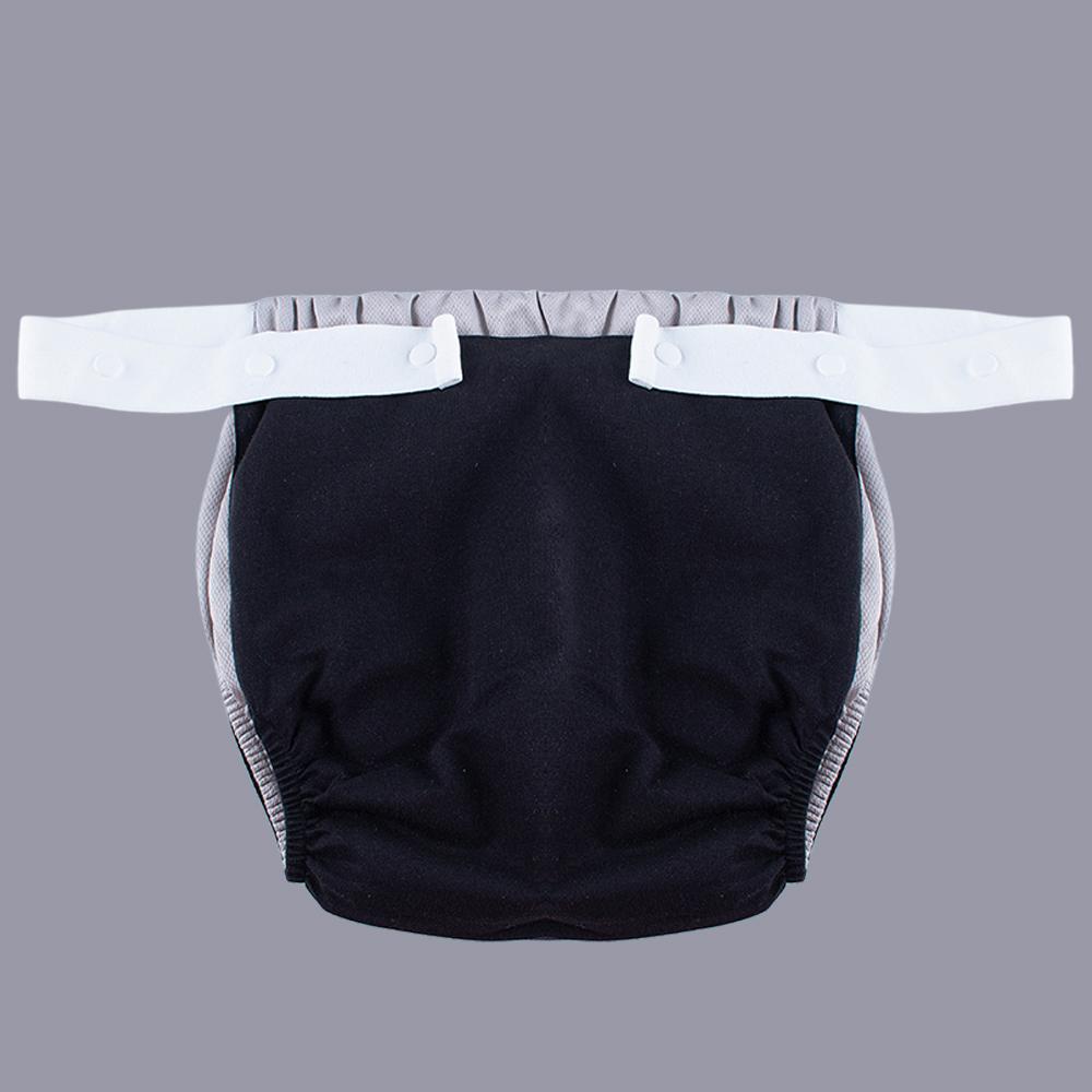 1PC Washable Reusable Adult Cloth Diaper Cut-outs Design On Both Sides Breathable Comfortable Cool Lining Diaper
