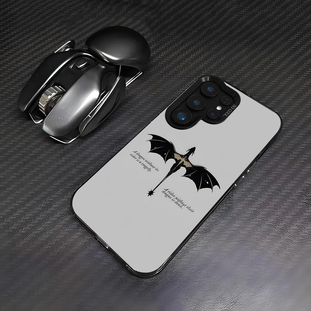Custodia Telefono Drago Fourth Wing Per Samsung A25 A33 5G A54 A36 A35 A56 A52 A14 Colorata Antiurto