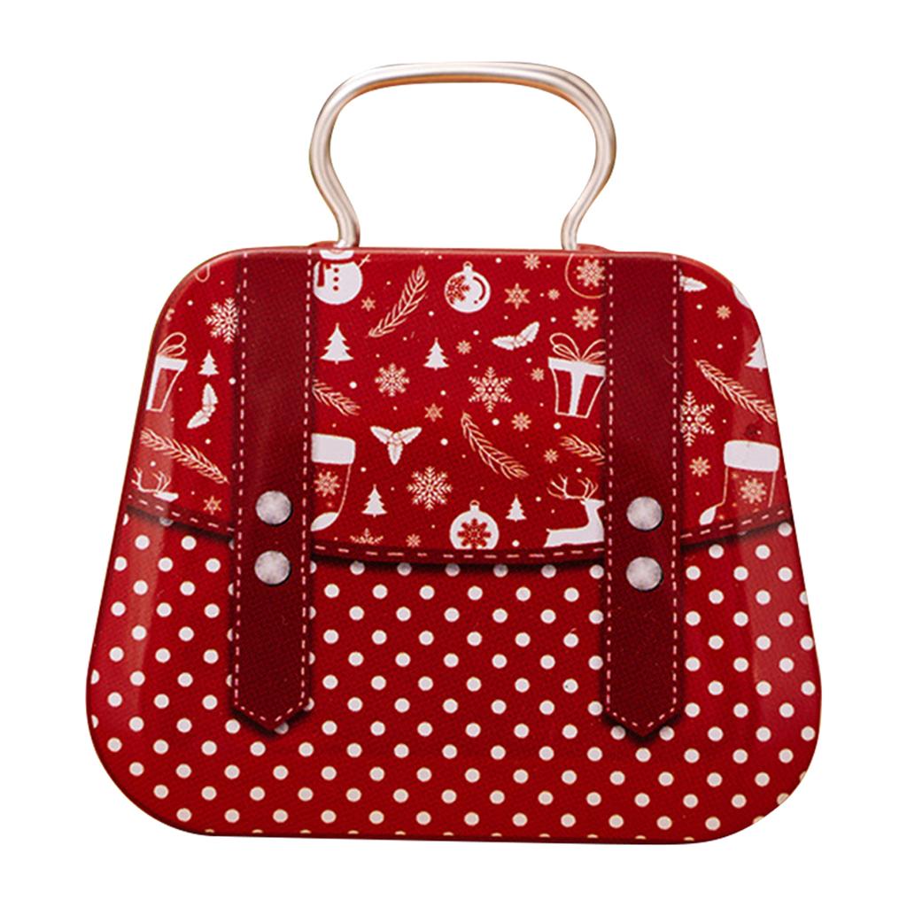 Mini Handheld Candy Storage Box,Cartoon Tinplate Suger Case for Christmas Decorations, Multipurpose Colorful Sealed Jar for Gift