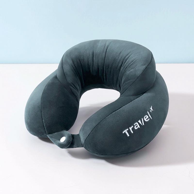 Custom Logo U-Shaped Neck Support Pillow for Airplane Travel