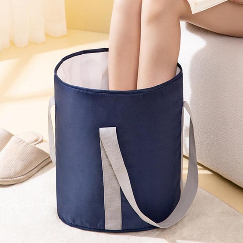 Portable Multifunctional Foot Soak Bag Creative Foldable Outdoor Foot Wash Basin New Travel Folding Basin Bag