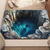 Non-slip Optical Illusion Doormat 3D Flat Bedroom Door Rug  Bedroom Living Room Bathroom