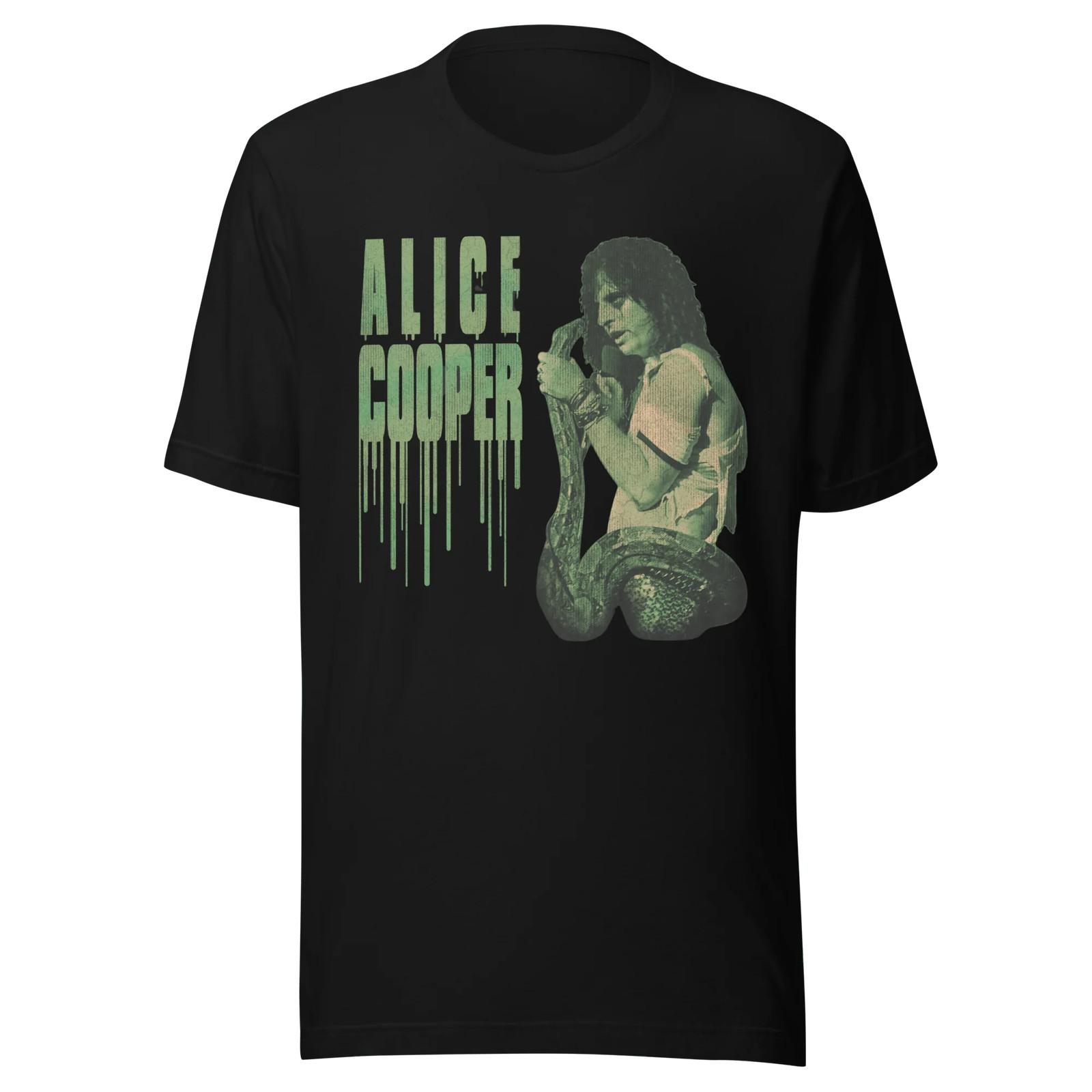 Alice Cooper - Vintage 1986 Snake Drip Jumbo Print T Shirt M