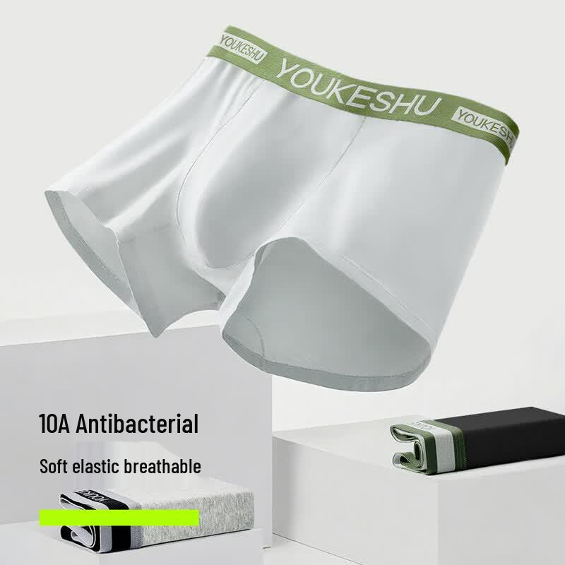 Men's Cotton Antibacterial Boxer Briefs