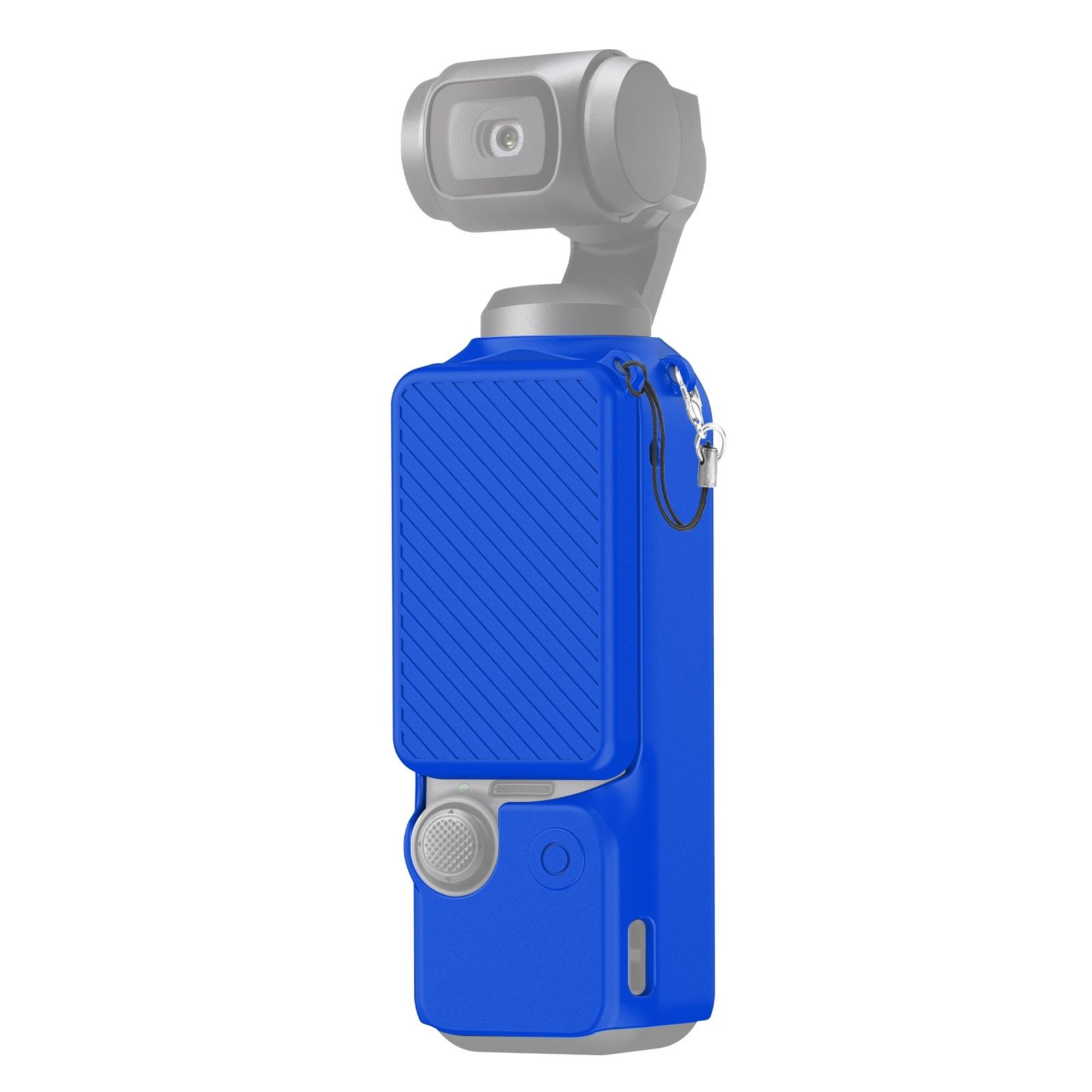 PULUZ PU998 For DJI Osmo Pocket 3 Gimbal Camera Silicone Case + Screen Cover with Lanyard C