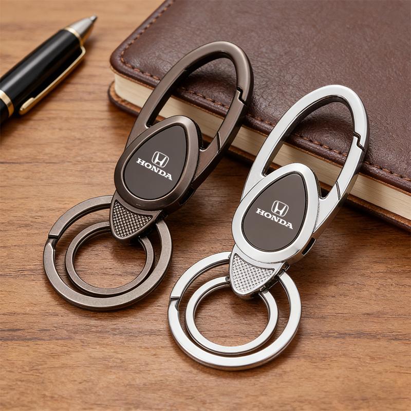 Car Keychain Key Ring Auto Logo Key Holder Accessories For Honda CRV Civic FIT Accord Jazz Stepwgn Prelude Insight Odyssey Pilot XI6