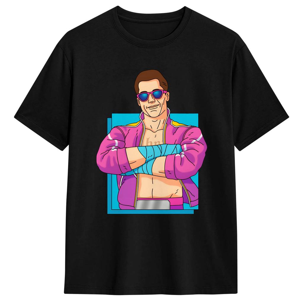 Johnny Cage Uncaged Fury TShirt Beach Cotton T Shirts For Couple Casual Tee Shirt Short Sleeves Y2K Basic Tees